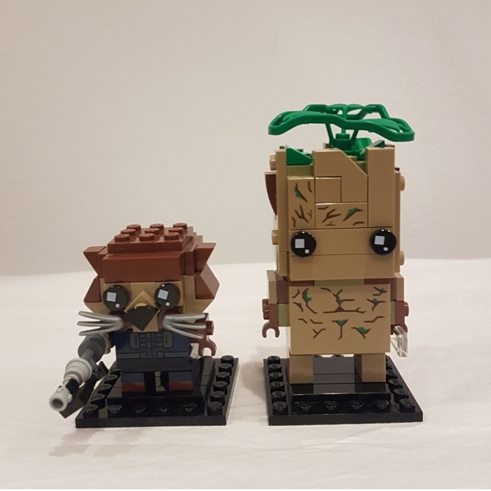 Groot and Rocket BrickHeadz Marvel Lego 41626